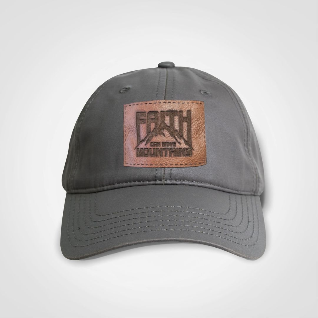 Oilskin Cap | Slate | Faith Can Move Mountains