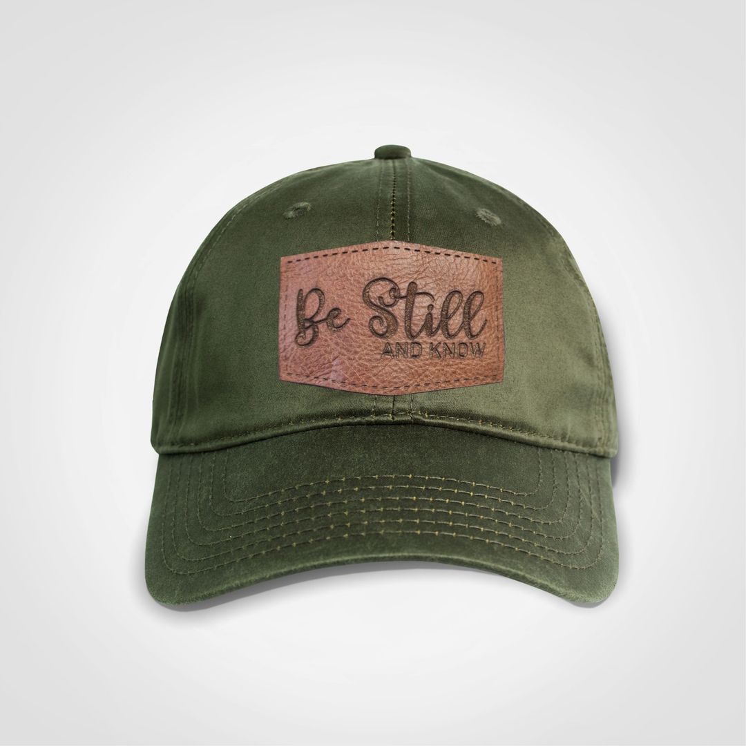 Oilskin Cap | Olive | Be Still And Know