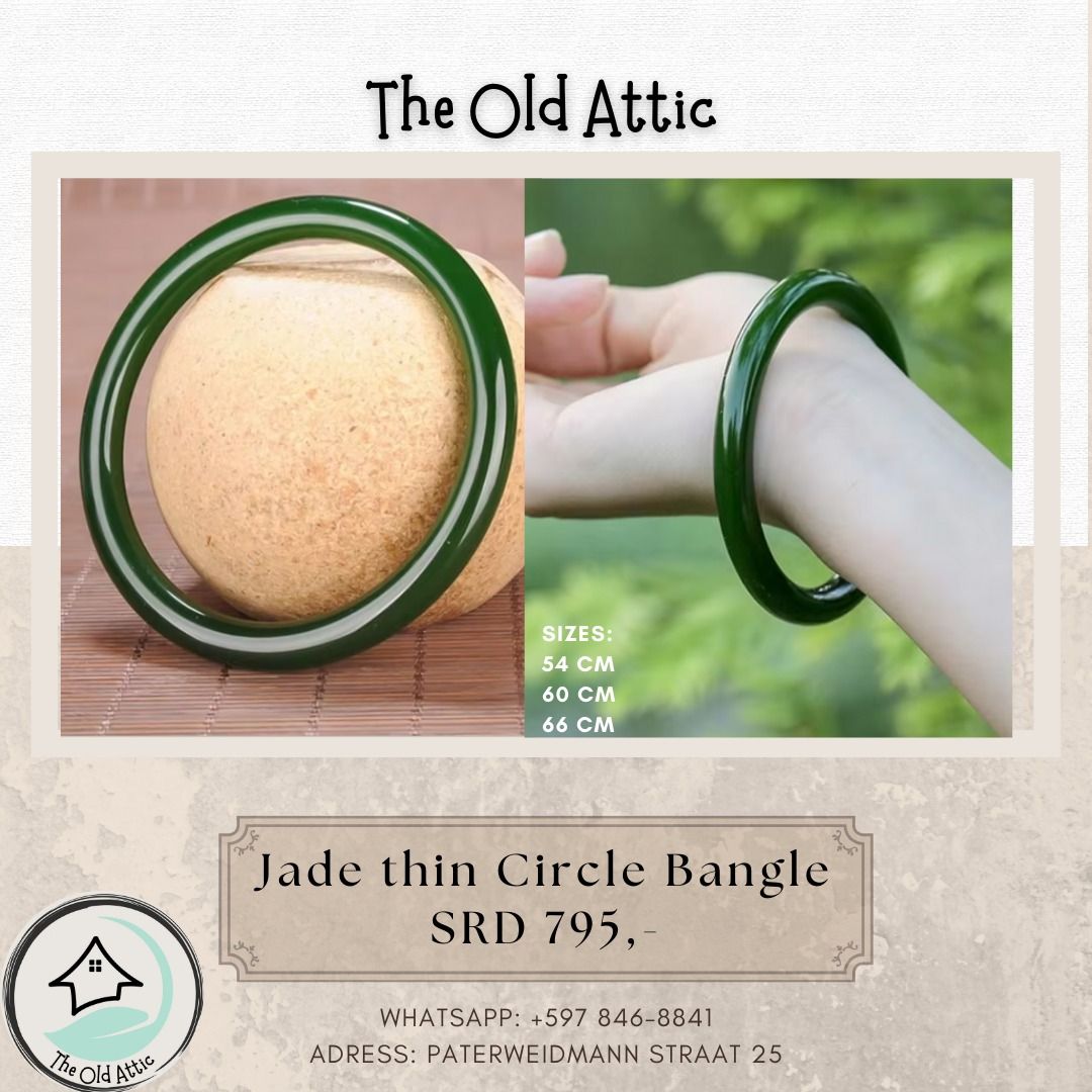 Jade Thin Circle Bangle