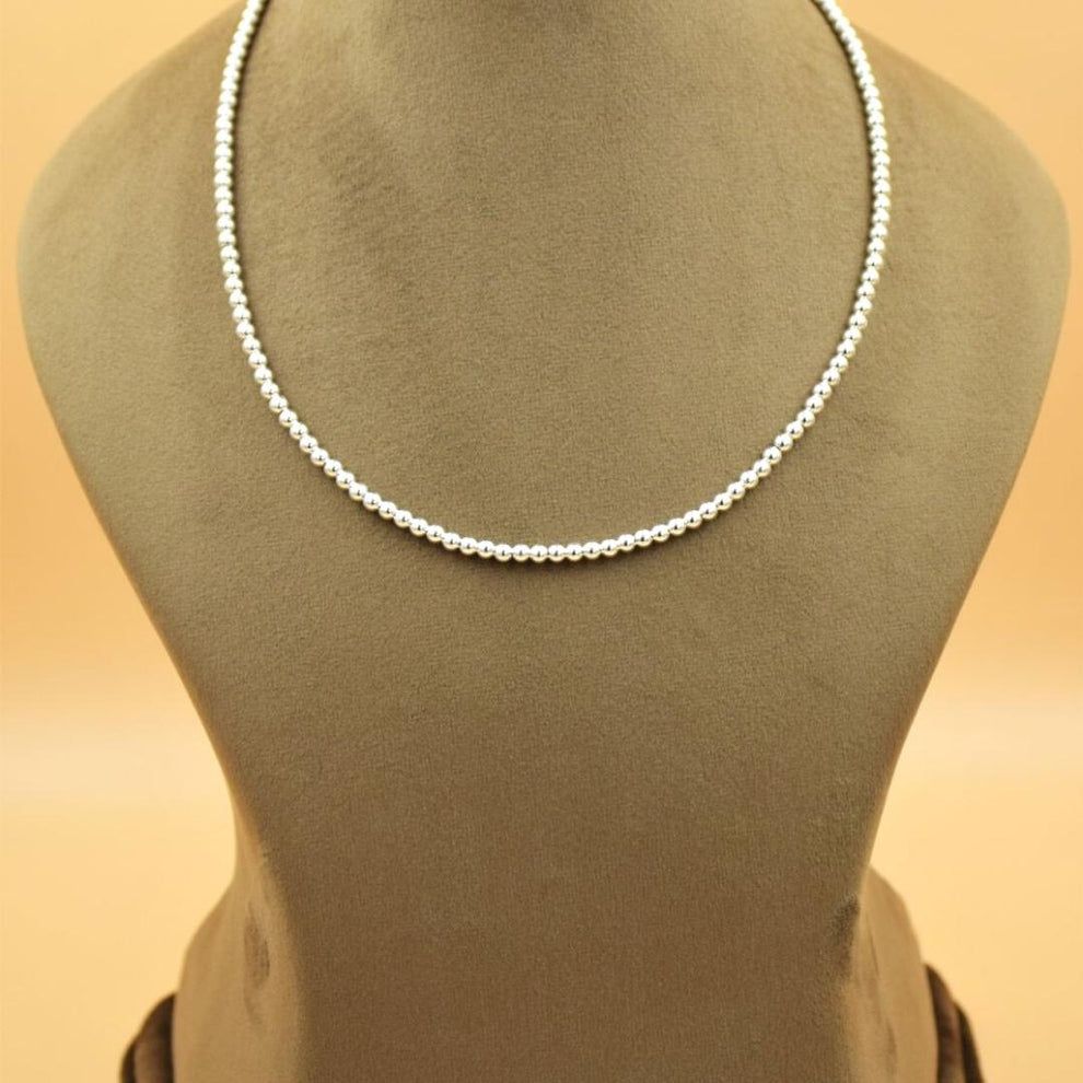 Silver elegance enchained neck chain for women