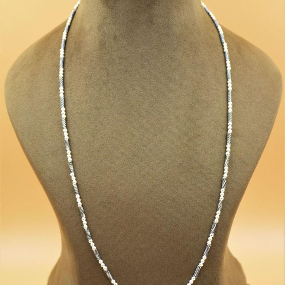 Silver ethereal elegance neck chain for women