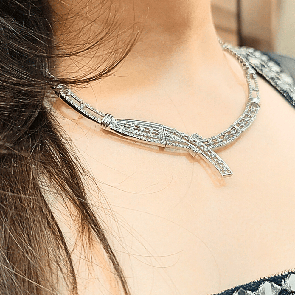 Silver Pandora's Treasure Necklace for Women