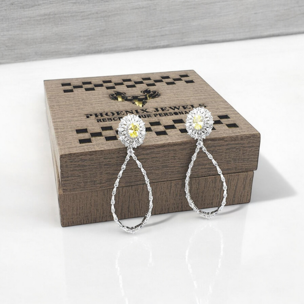 Silver gleaming swirls earrings for women