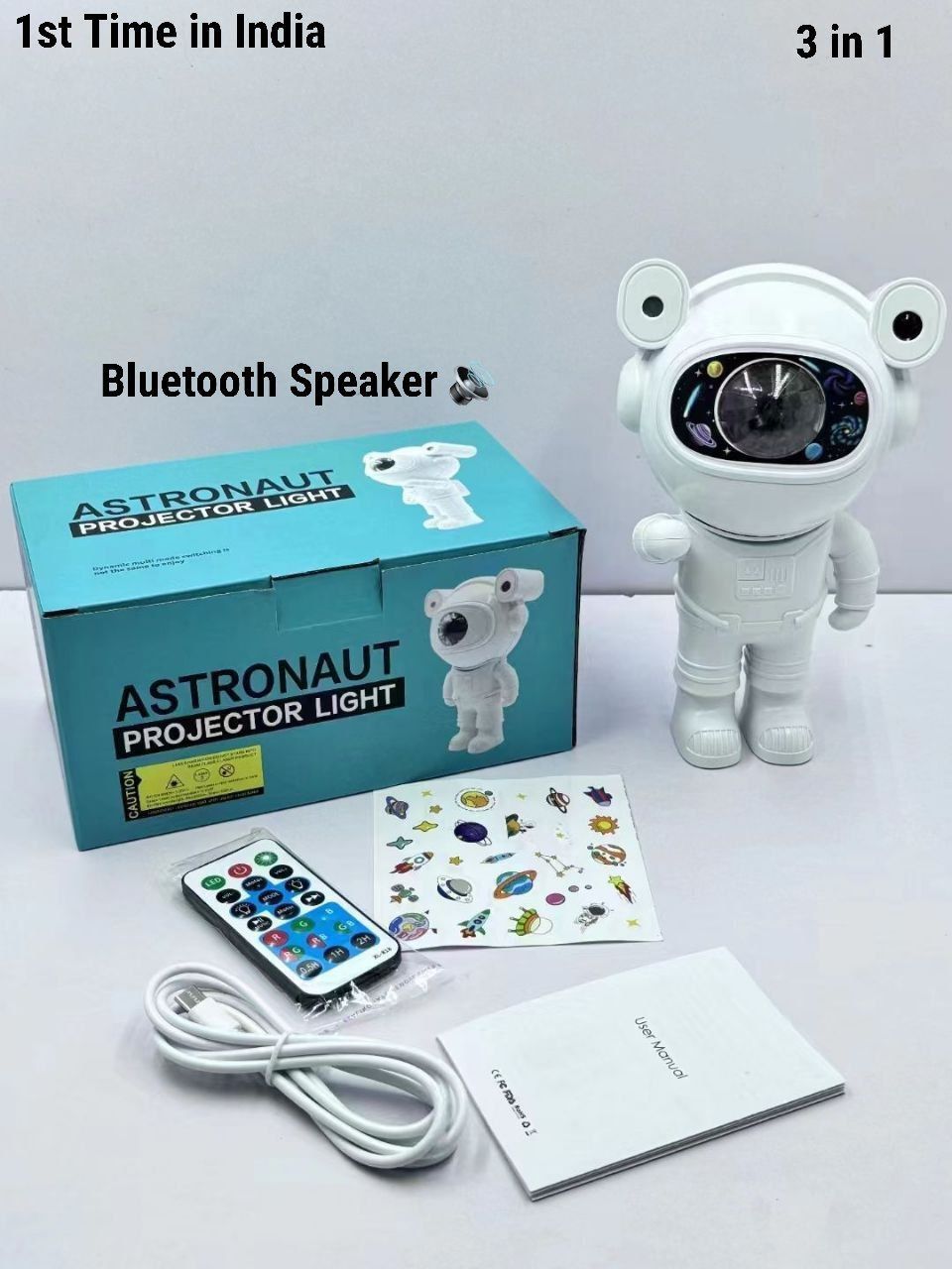 Unique Astronaut Light Big Size with Bluetooth Speaker 🔊 
