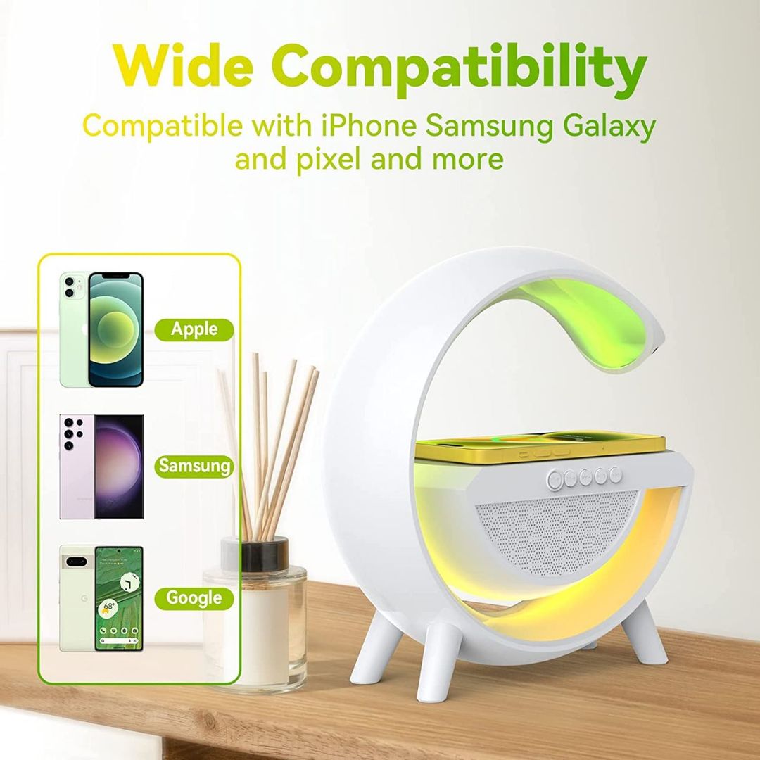 New Chargeable atmosphere lamp Big Size Original with Wireless Speaker (Google Speaker)🔊 