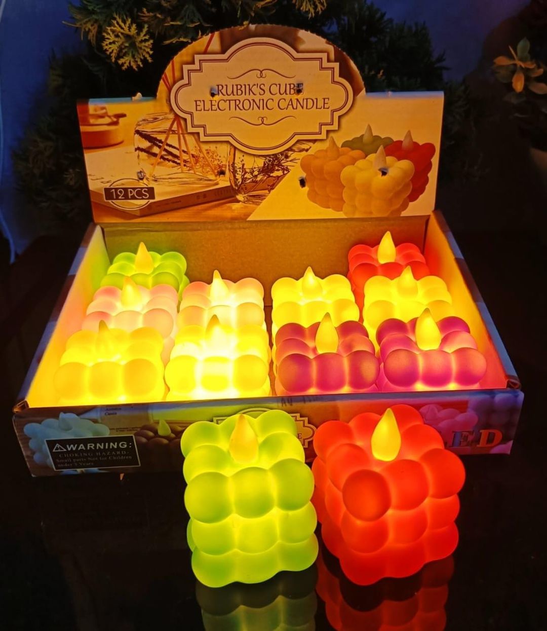 12 Piece Box LED Bubble Shape 