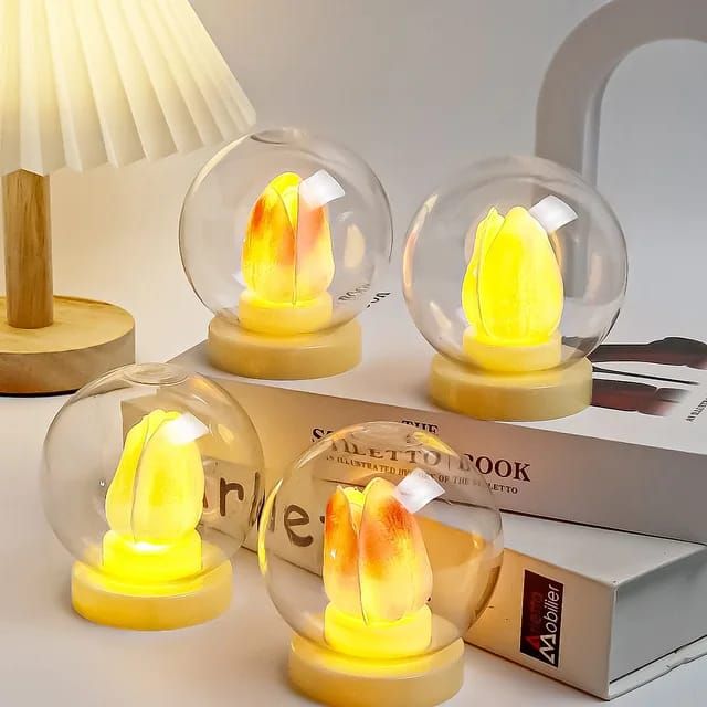 Tulip Flower Round LED Lamp (1 piece)