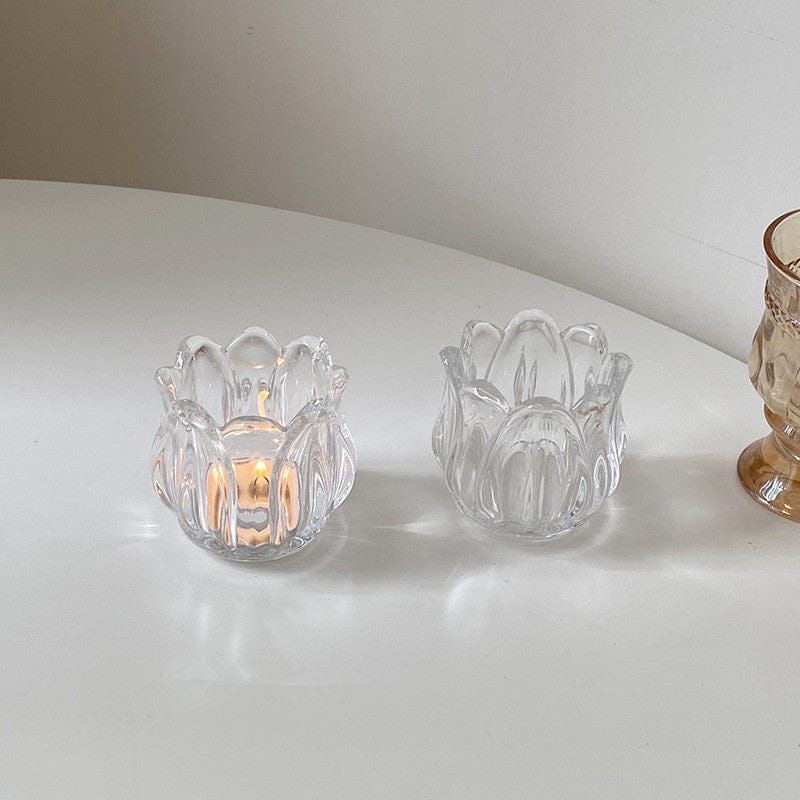 Crystal Flower Design LED candle (1-piece)