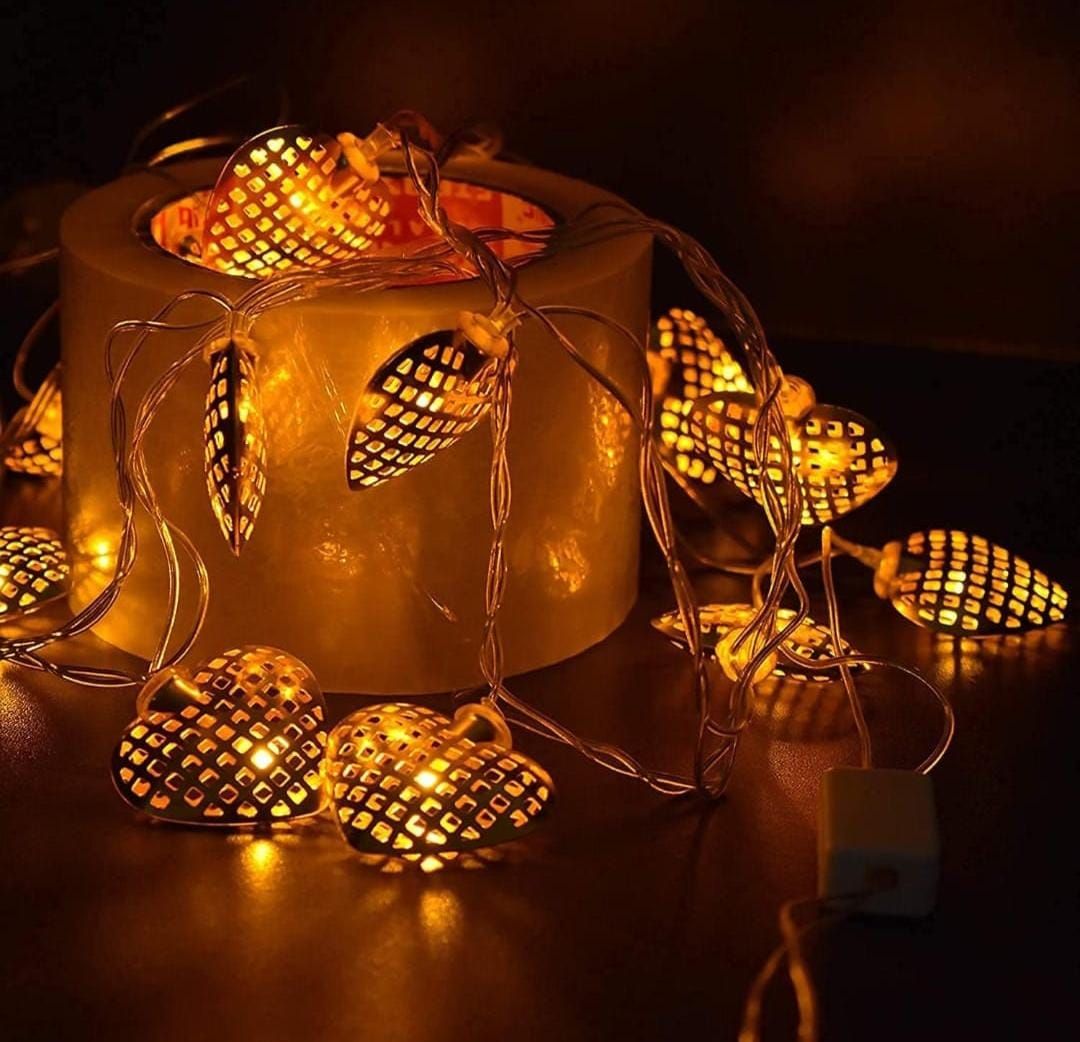 Heart Metal String Light