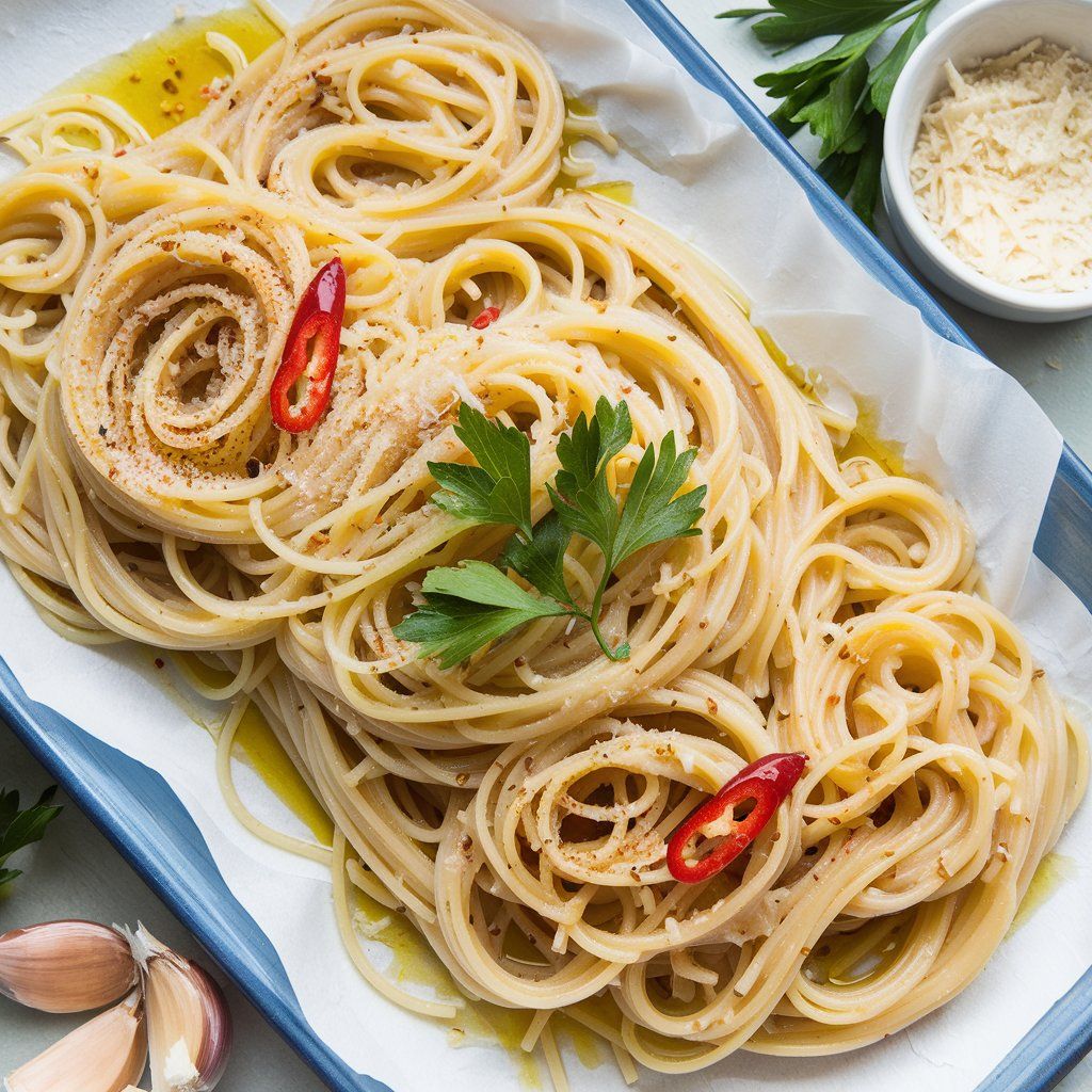 Aglio Olio Pasta (1 Portion, Good for 15 Pax) 