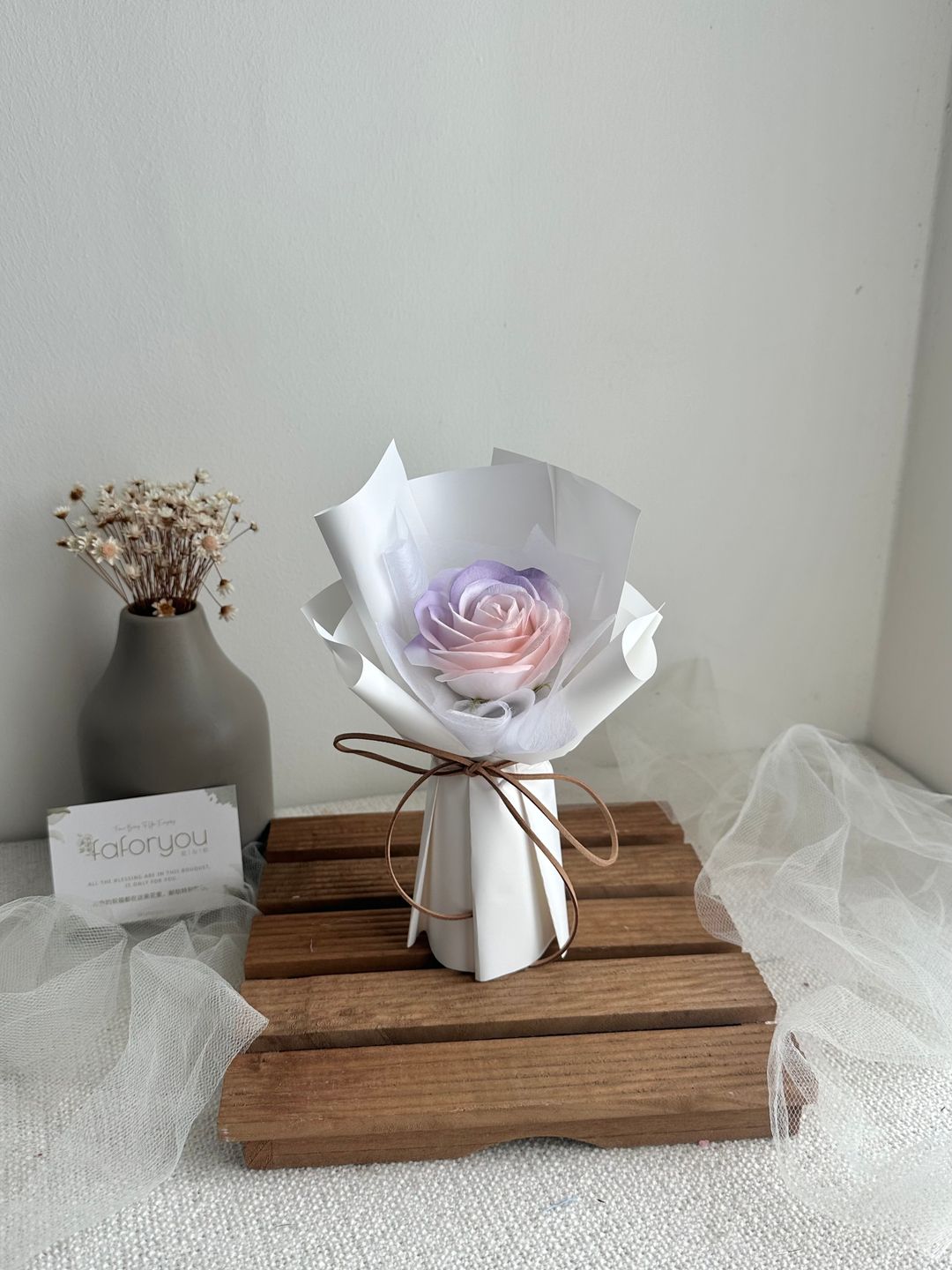 1 Stalk Soap Rose Bouquet