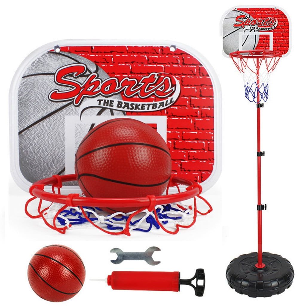 Kit Complet Panier de Basketball, ballon et accesoires hauteur reglable jusqu'a 2 Metres 