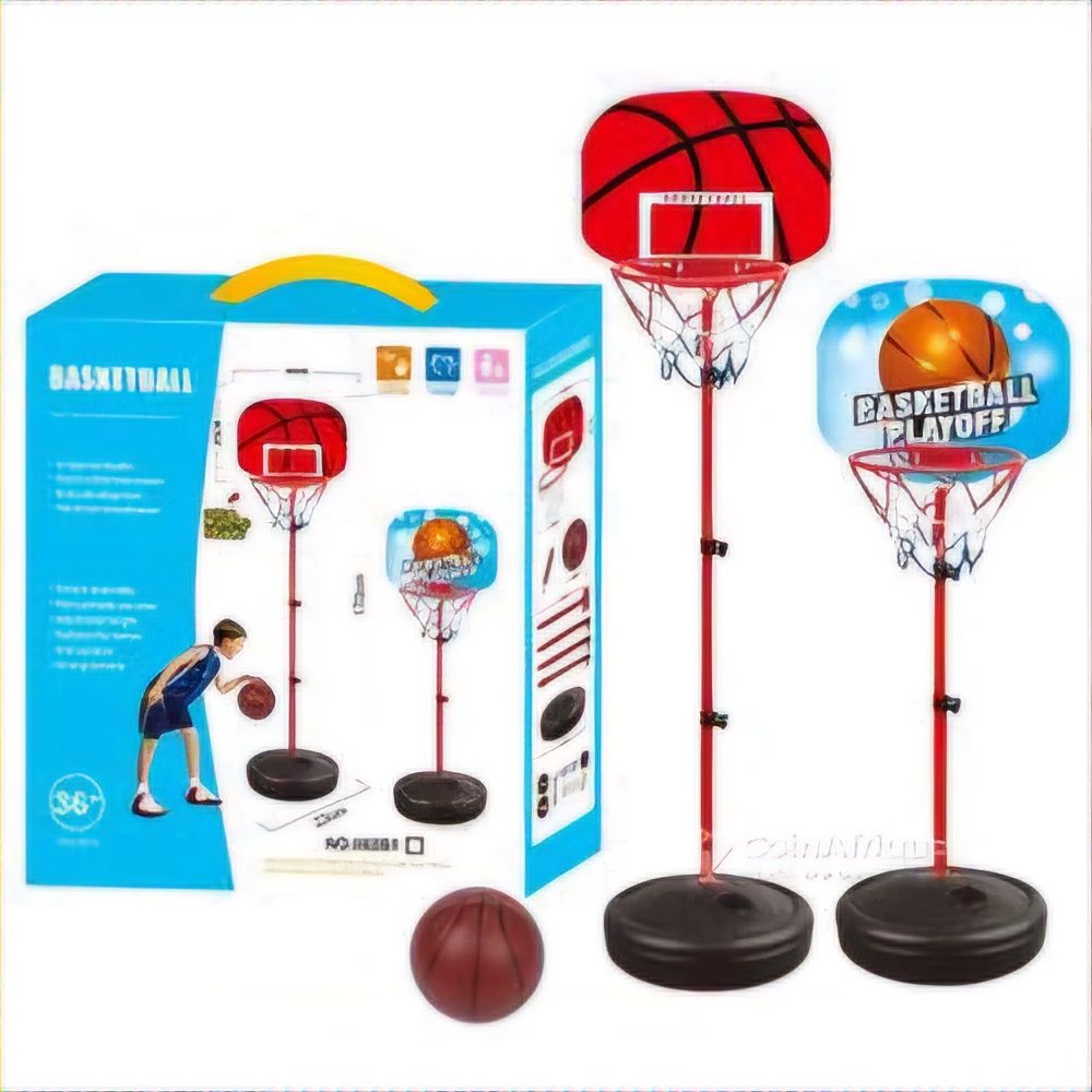 Kit Complet Panier de Basketball, ballon et accesoires hauteur reglable jusqu'a 1.50 Metres 