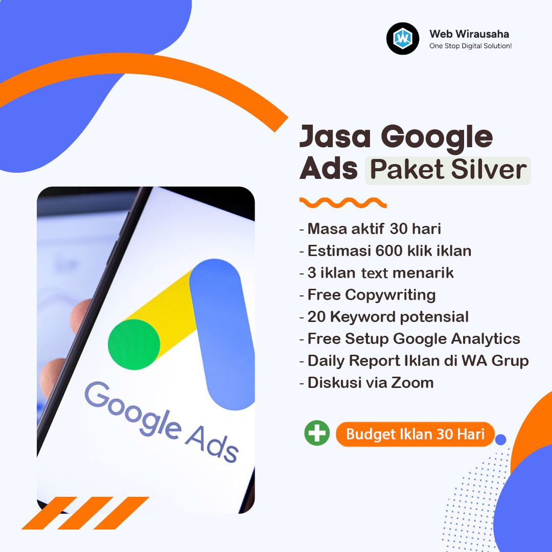 Jasa Iklan Google Ads (Paket Silver)