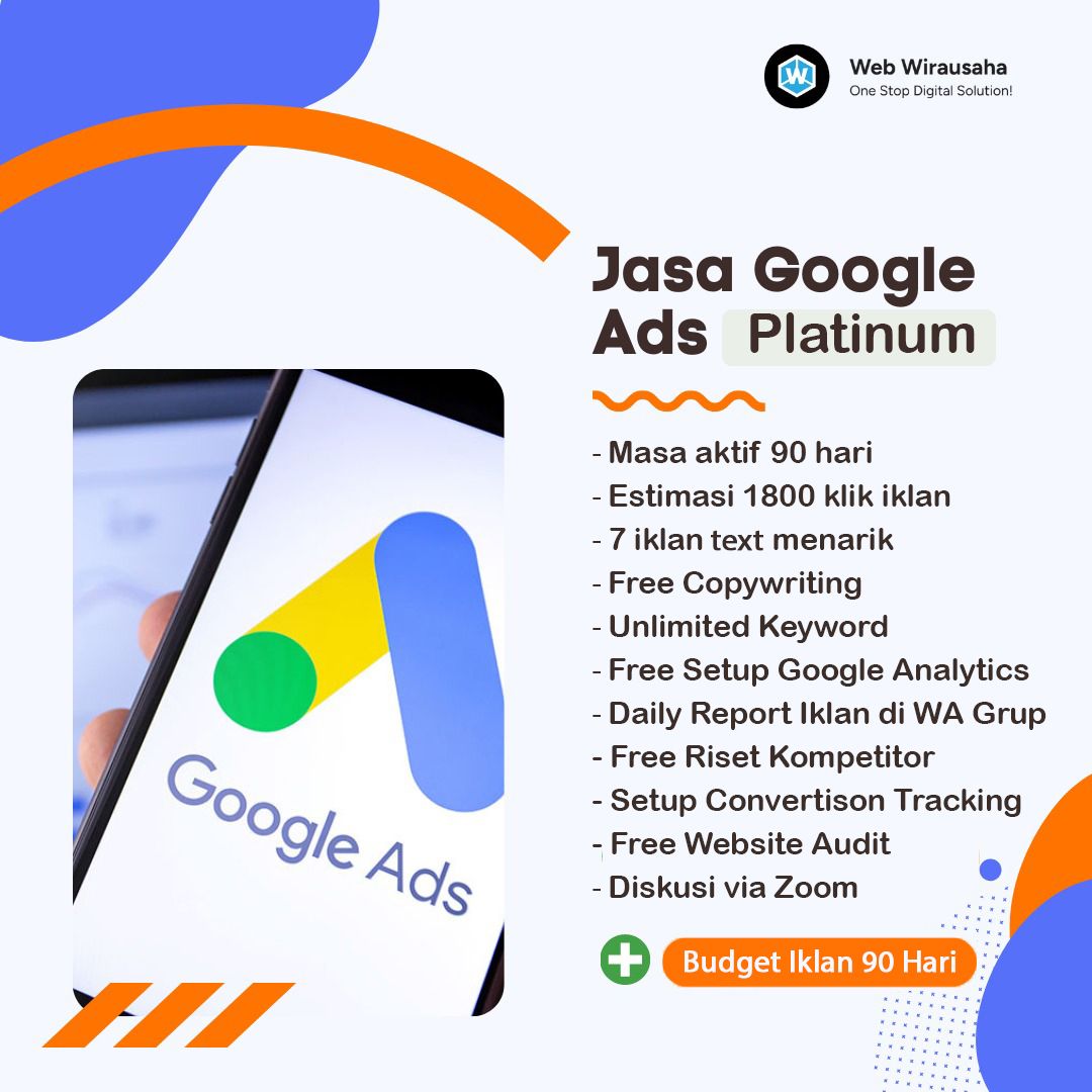 Jasa Iklan Google Ads (Paket Platinum)