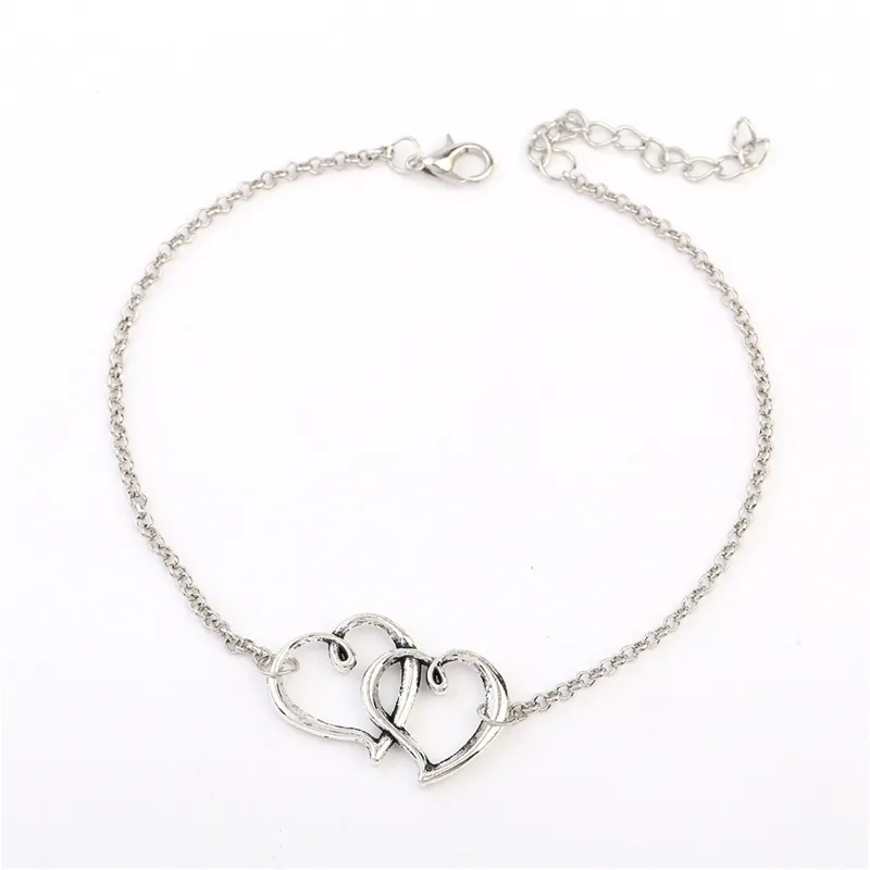 Peach Heart, Double Love Bracelet