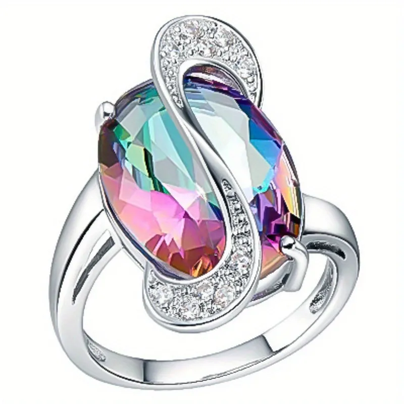 Romantic Colorful Couple Ring