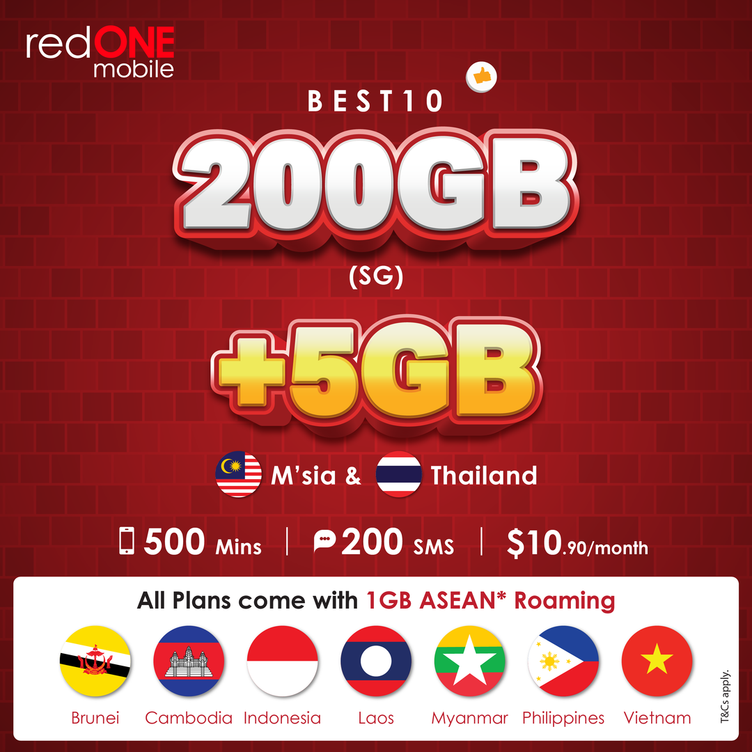 redONE Best10 200GB Data 1 Month Renewal Plan