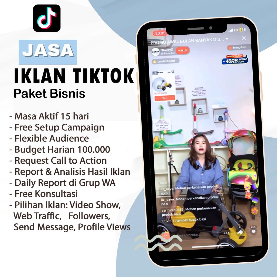 Jasa Iklan Tiktok (Paket Bisnis)