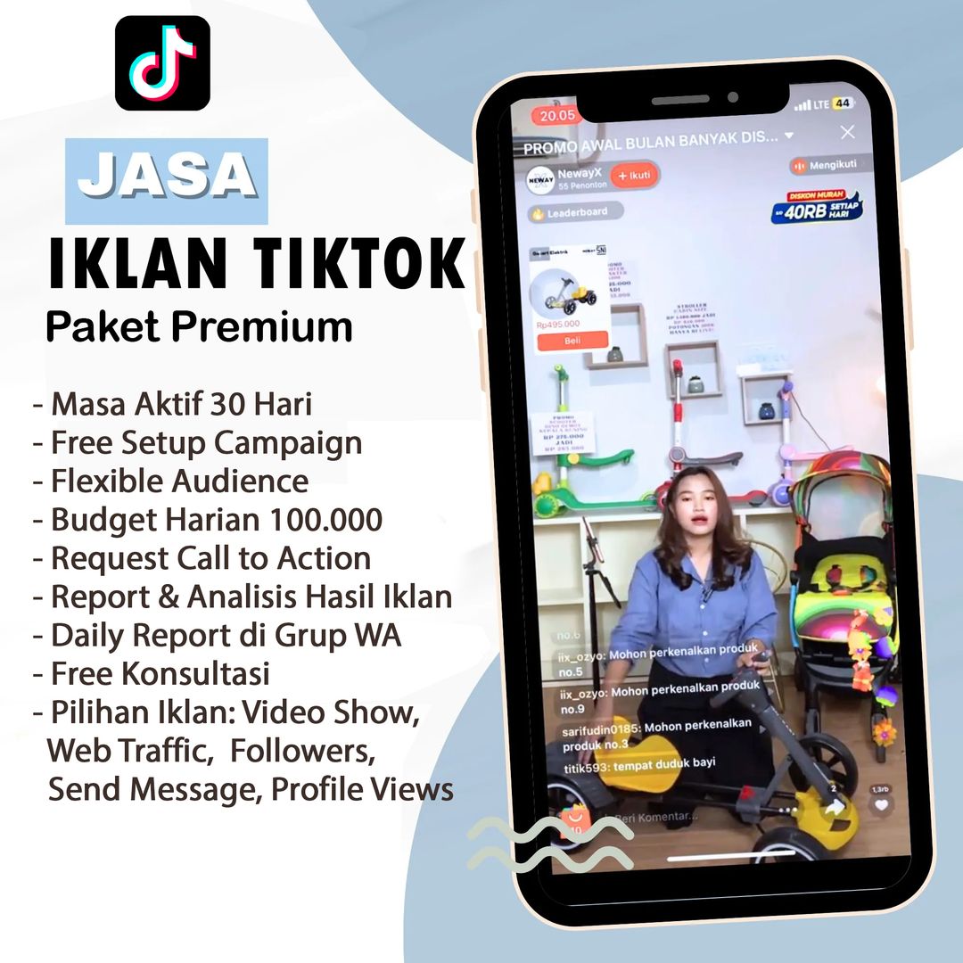 Jasa Iklan Tiktok (Paket Premium)