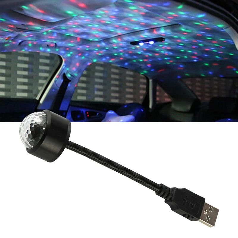 Rgb automatic color changing USB roof light 