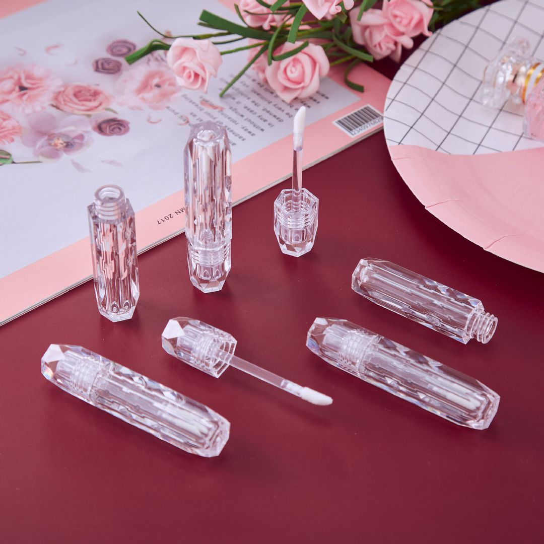 Hexagon lipgloss tubes 