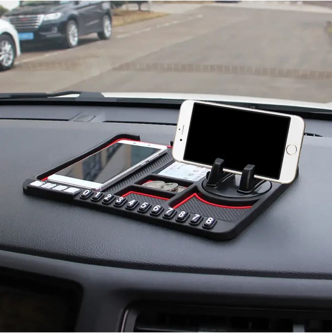 Dashboard anti slip mat phone holder 