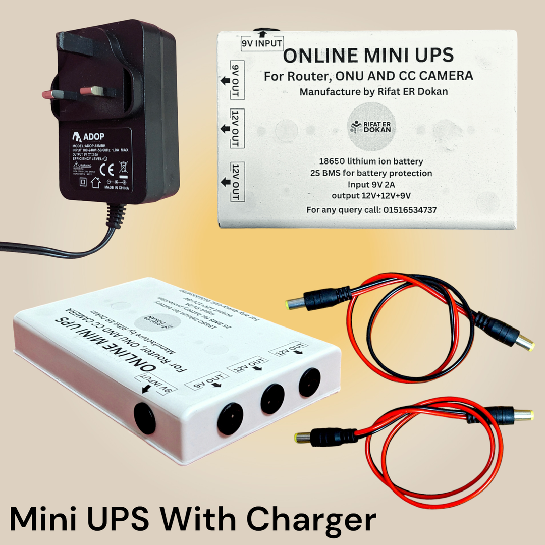 Mini UPS for Router, ONU and CC Camera 