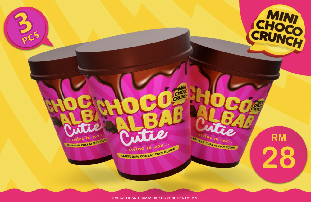 Mini Choco Crunch Cutie Tub (3 pcs)