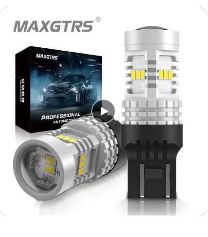 MAXGTRS 7443 W21/5W T20 Double Contact Cool White Led Bulb For Vehicles