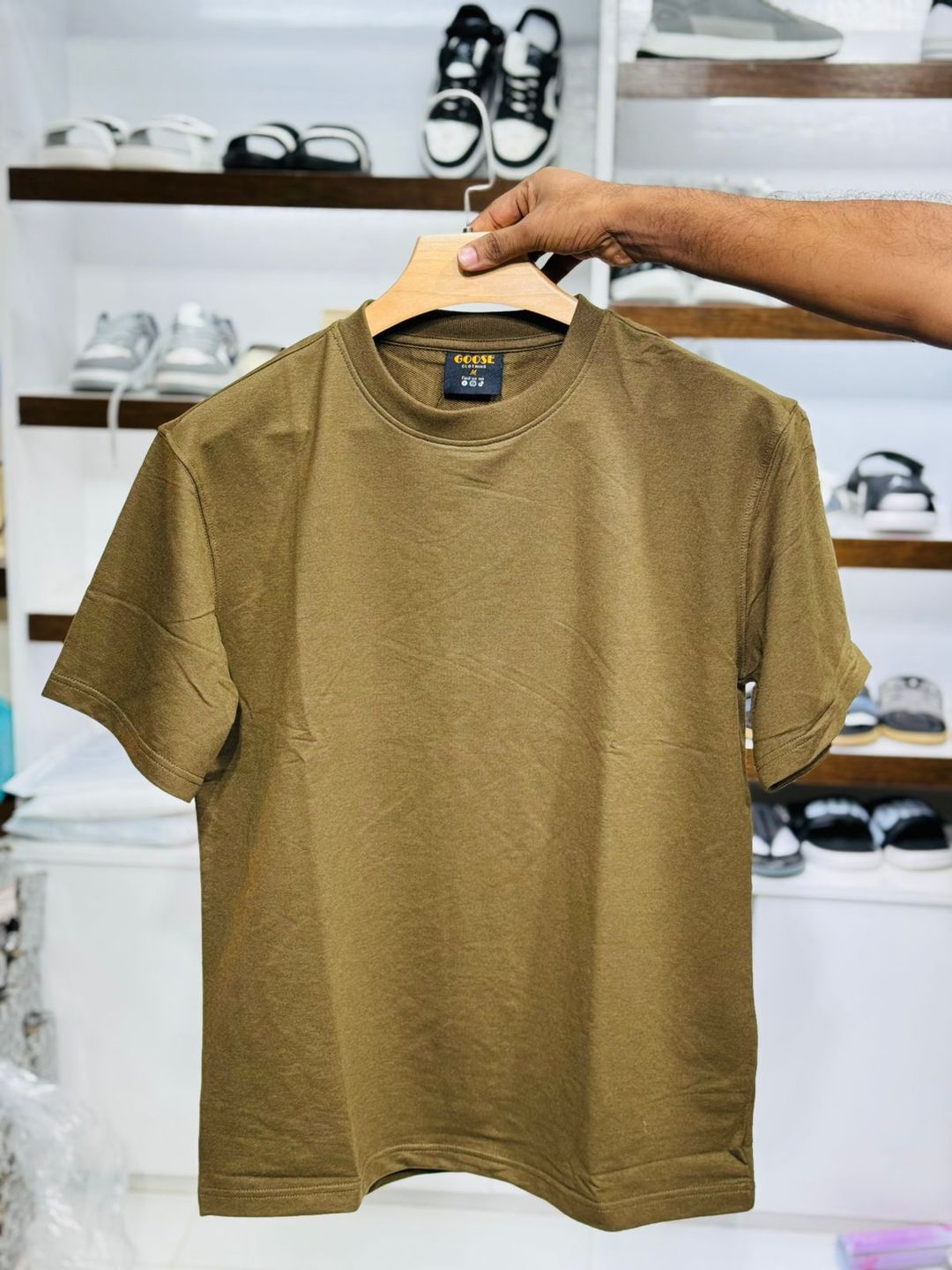 Sloid Drop shoulder T shirt 