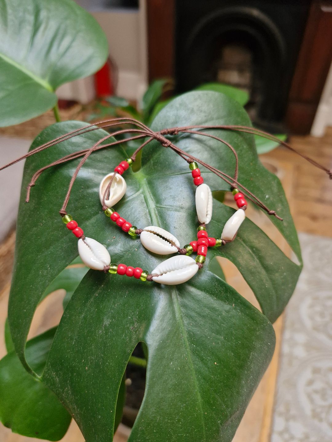 Festive shell bracelet