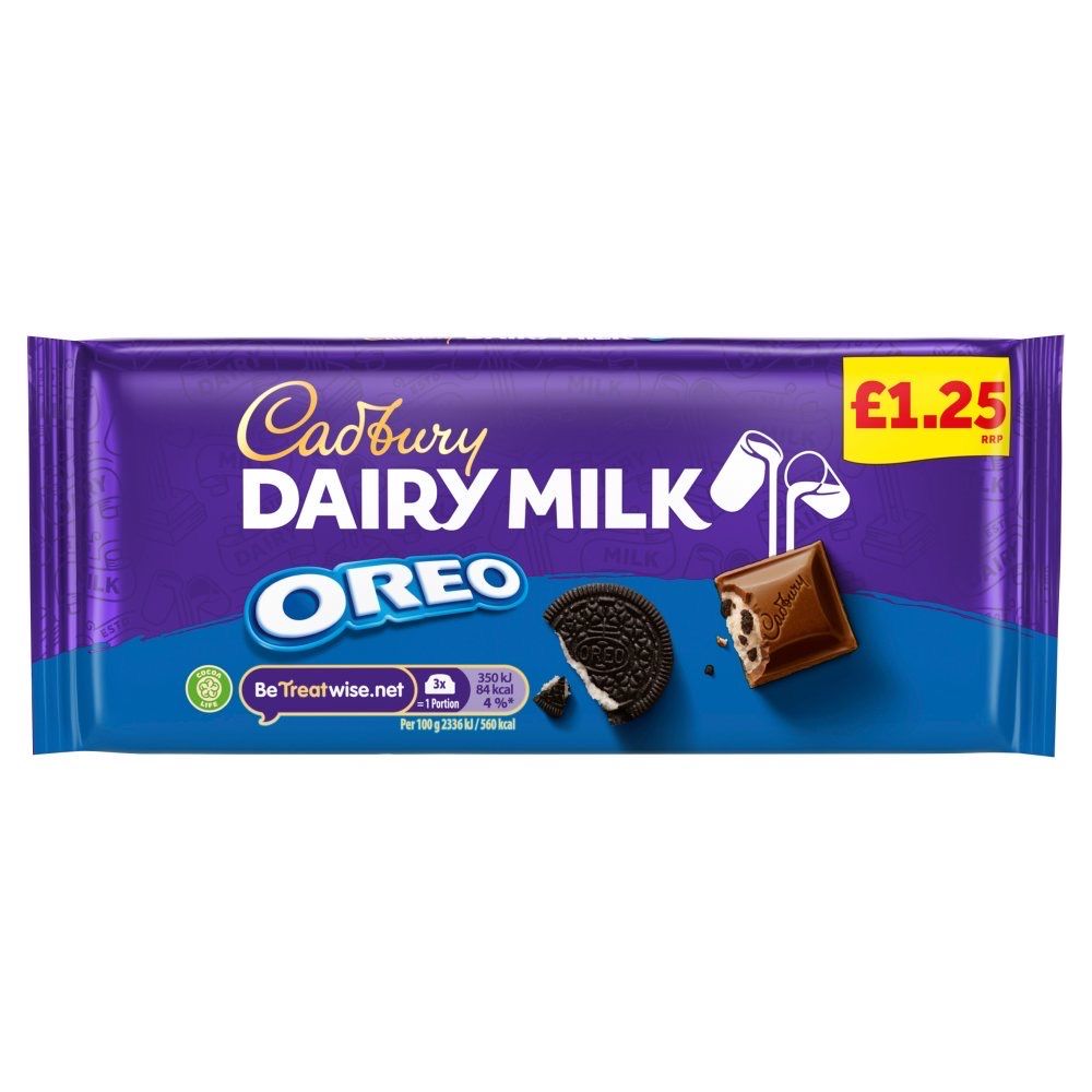 Cadbury Dairy Milk Oreo Chocolate Bar 120g