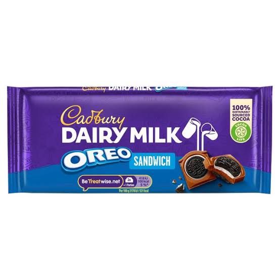 Cadbury Dairy Milk Oreo Sandwich 96G