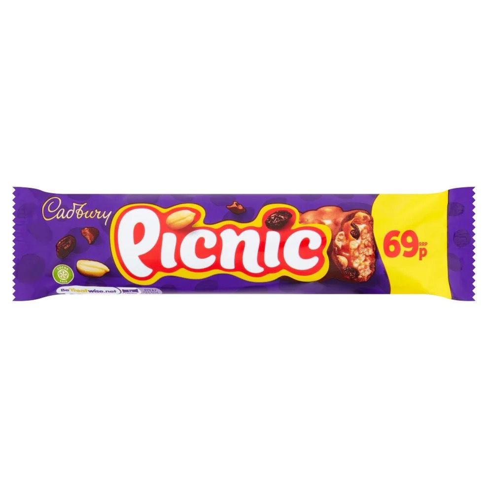 Cadbury Picnic Chocolate Bar 48.4g 