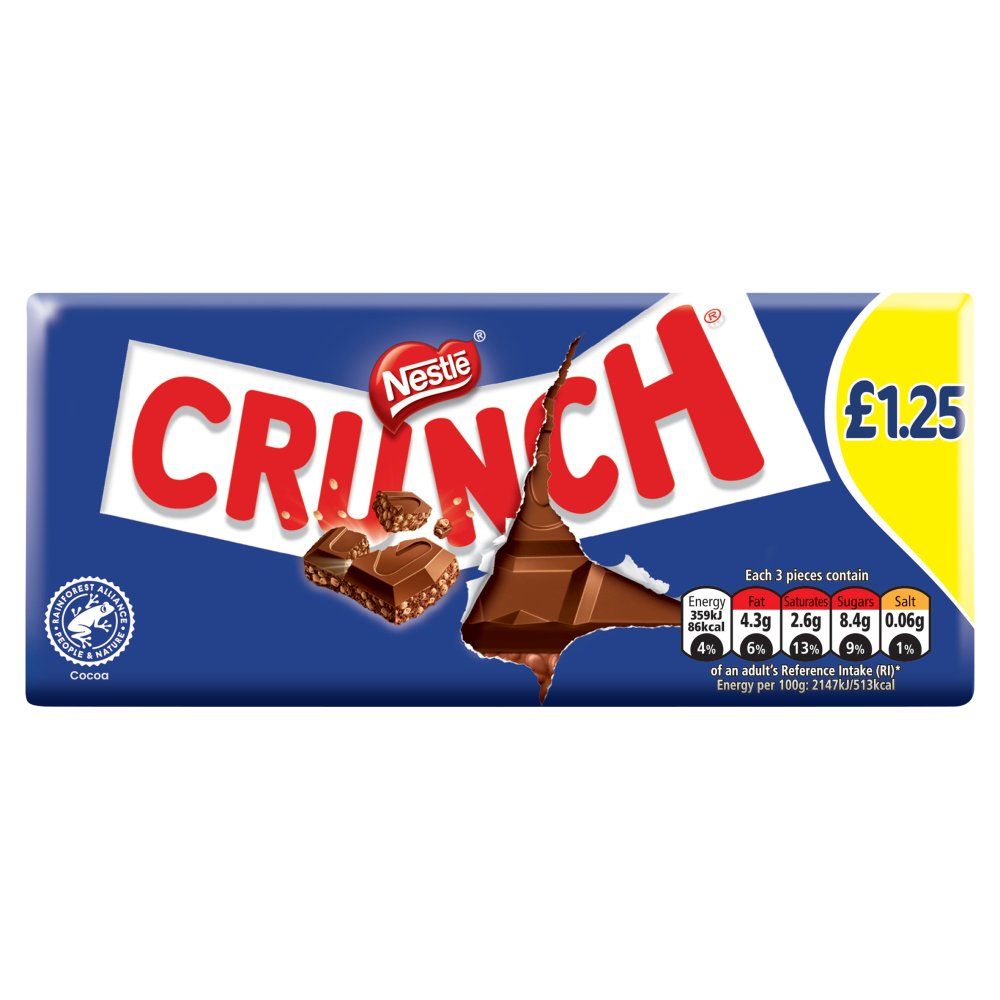 Crunch Milk Chocolate Sharing Bar 100g 