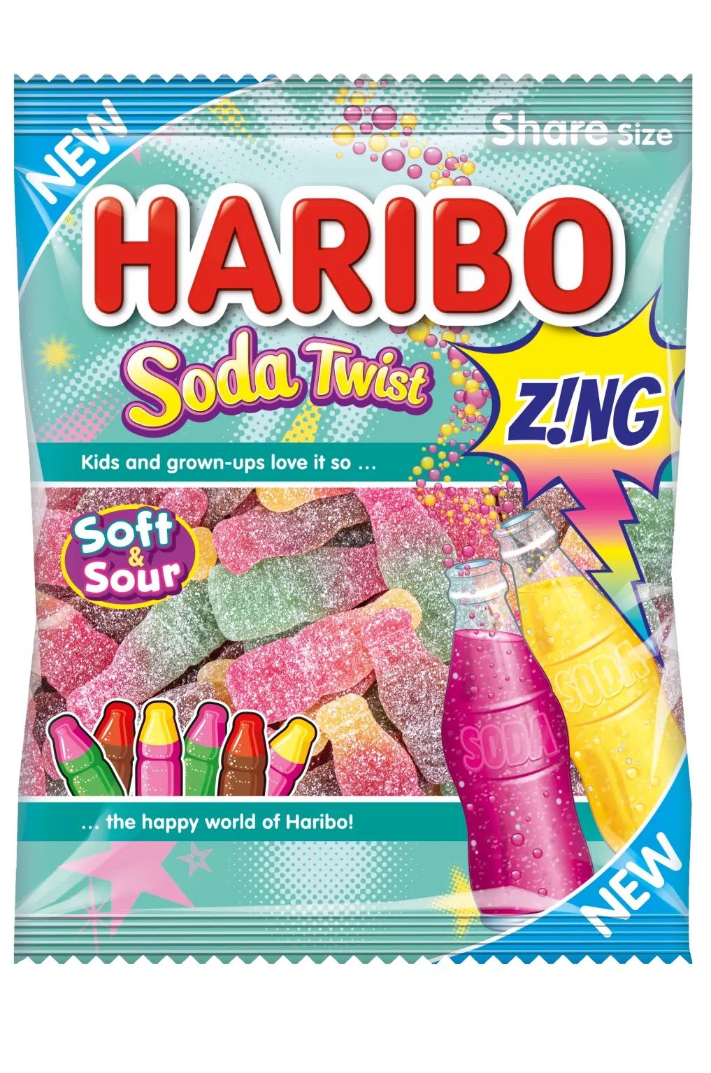 HARIBO Soda Twist Z!NG 160g