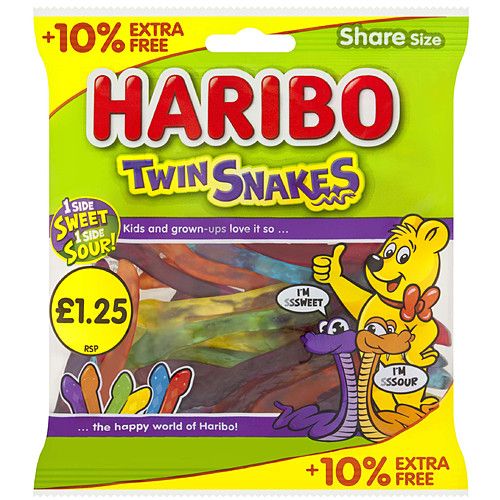 Haribo Twin Snakes 154g