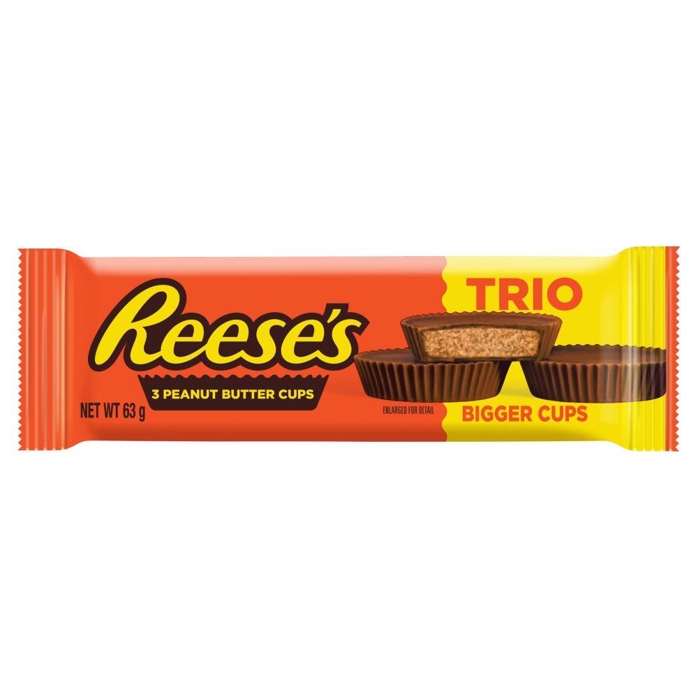 Hershey Reese's Milk Chocolate & Peanut Butter Cups Trio 3 Pack 63g