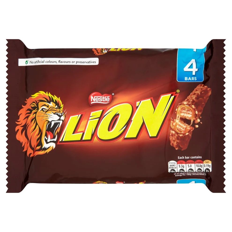 Lion Milk Chocolate Bar 4 pack 120g