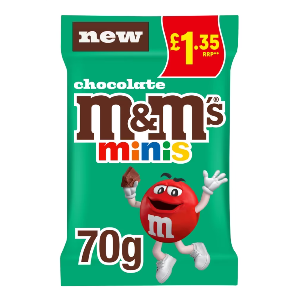 M&M's Minis Bites Milk Chocolate Treat Bag  70g