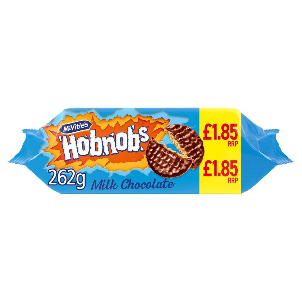 McVitie's Milk Chocolate Hobnobs Biscuits 262g 