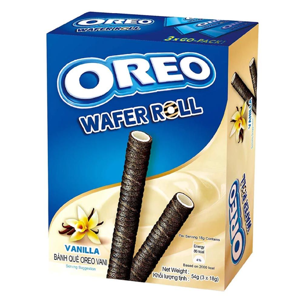 Oreo Vanilla Wafer Rolls 54g