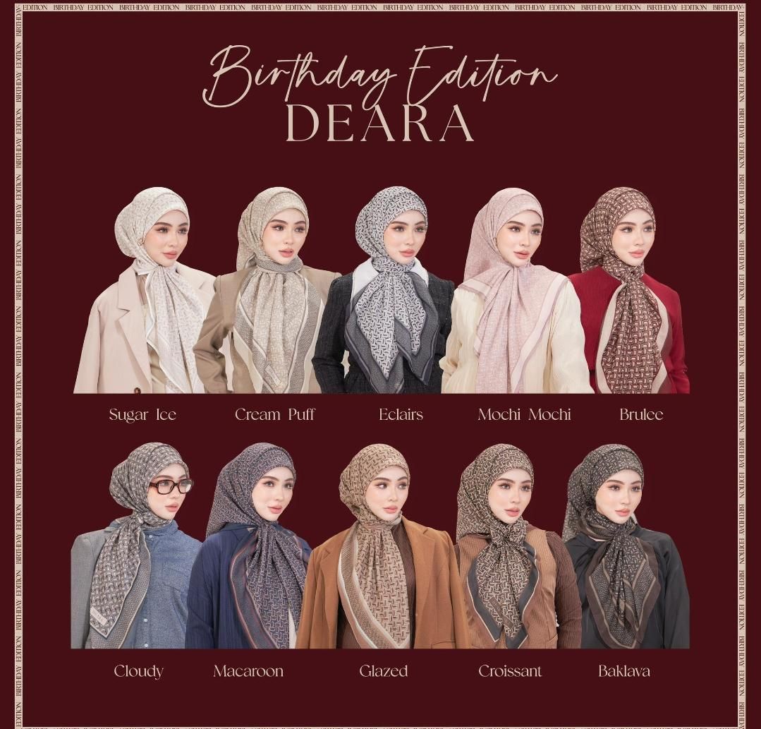 Birthday Edition Cotton Voile Series Square by Deara