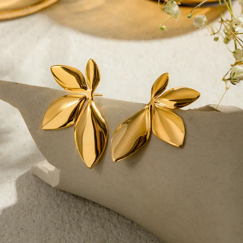 Golden Bloom Earrings - 18k Gold Plated