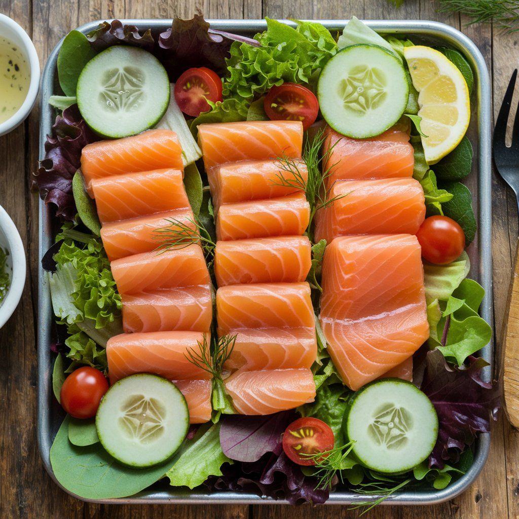 Smoked Salmon Salad (1 Portion Good for 15 pax)