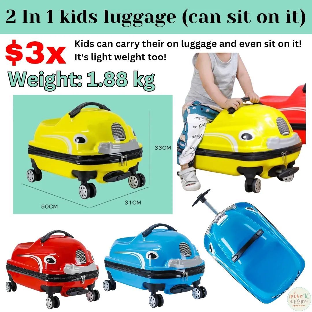 2 IN 1 KIDS LUGGAGE (INSTOCK)