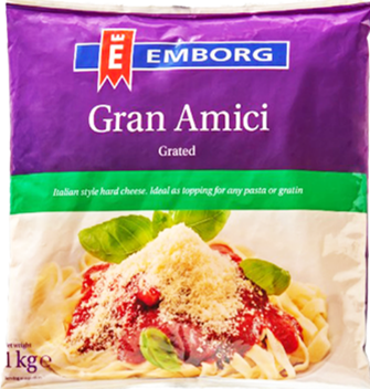 Emborg Grated Gran Amici (Parmesan) 1kg