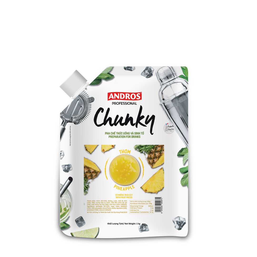 Andros Pineapple Chunky 1kg