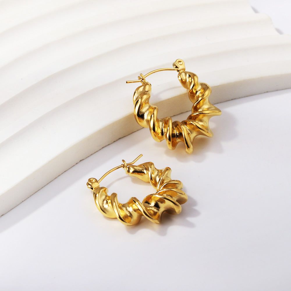 Seraphina Twisted Hoops